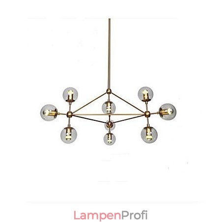 Golden Beans Kronleuchter 10 Lichter mit Glasschirm