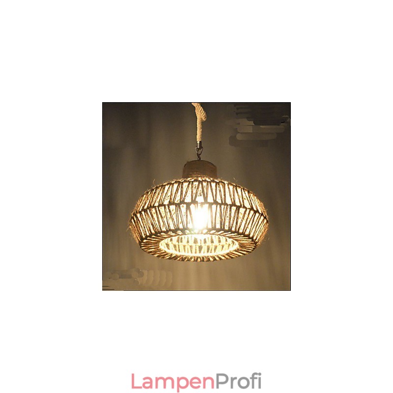 Handgefertigte Vintage-Kronleuchterlampe mit Kunstwerken.