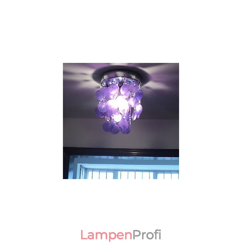 Moderne Pendelleuchte im zeitgenössischen Mini-Stil aus Chrom