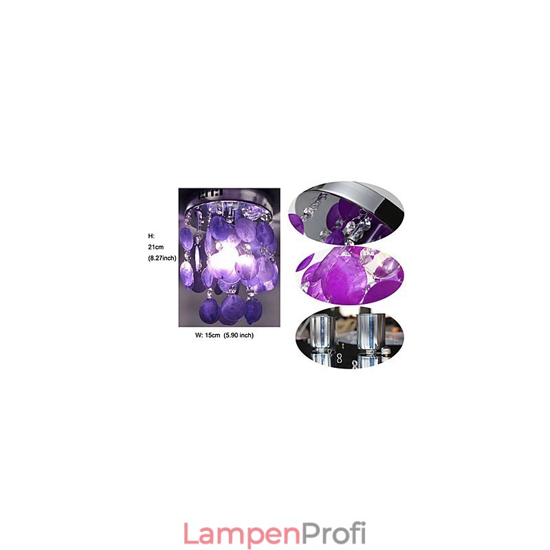 Moderne Pendelleuchte im zeitgenössischen Mini-Stil aus Chrom