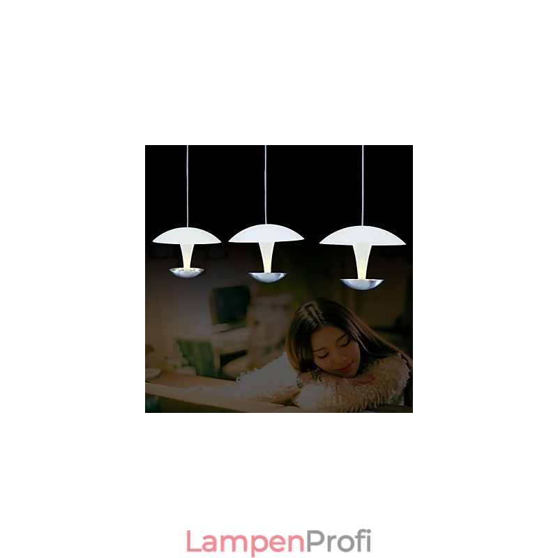 Moderne Pendelleuchte aus Metall mit Malerei