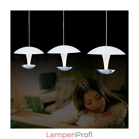 Moderne Pendelleuchte aus Metall mit Malerei