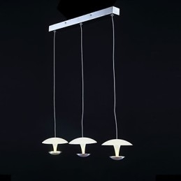 Moderne Pendelleuchte aus Metall mit Malerei