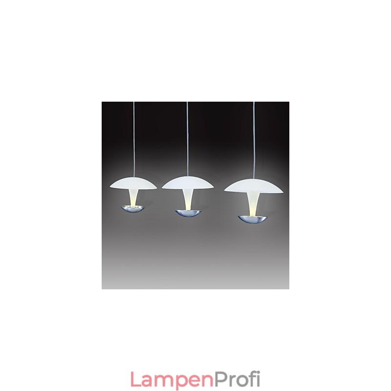 Moderne Pendelleuchte aus Metall mit Malerei