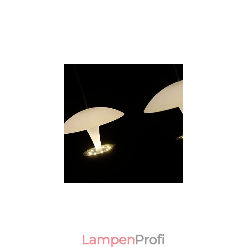 Moderne Pendelleuchte aus Metall mit Malerei