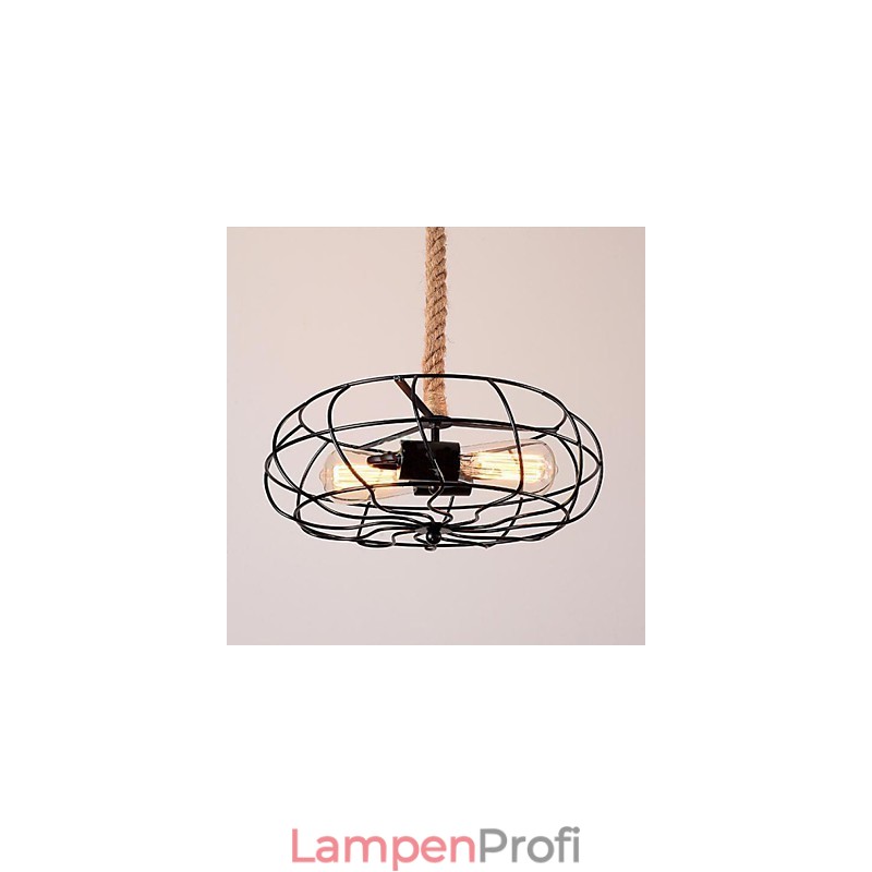 Vintage American Iron Rope Kreativer Industrieller Ventilator Kronleuchter