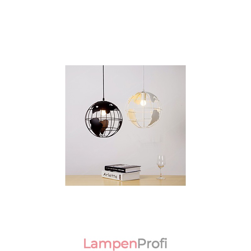 Moderne zeitgenössische Pendelleuchte im Landhausstil mit Kugel-Design