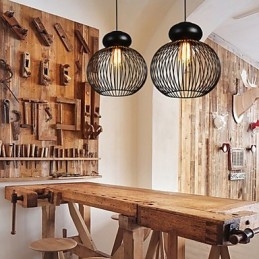 Retro Designer Metall Pendelleuchte