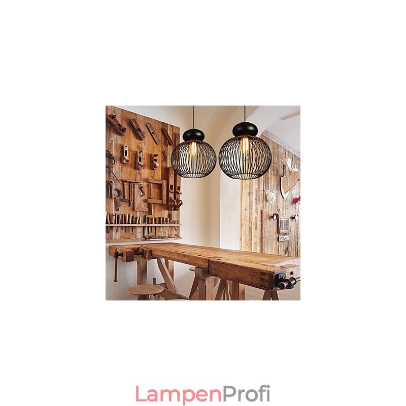 Retro Designer Metall Pendelleuchte