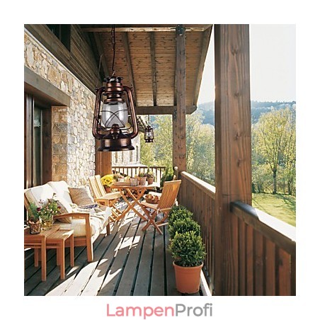 Country Lantern Mini-Pendelleuchte im Bronze-Stil Country Lantern Mini-Pendelleuchte im Bronze-Stil