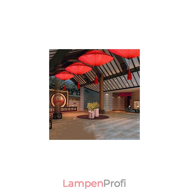 Lotusblatt Moderne Marine Tuch Kunst Droplight von roten Laternen Lampe Licht