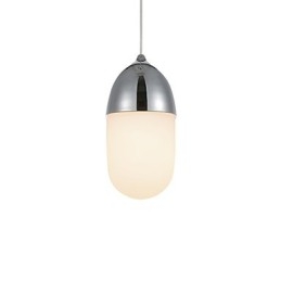 Mini Acorn Pendelleuchte 1 Licht Moderne Einfachheit Golden Chrome Holzfarbe Finish Kohlenstoffstahl & Glas Droplight