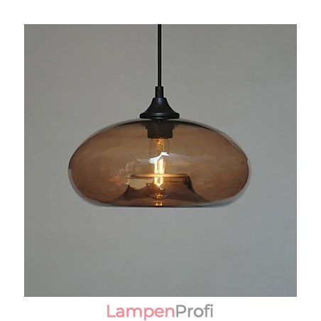 Moderne charakteristische 1-flammige Pendelleuchte mit transparentem Schirm Moderne charakteristische 1-flammige Pendelleuchte mit transparentem Schirm