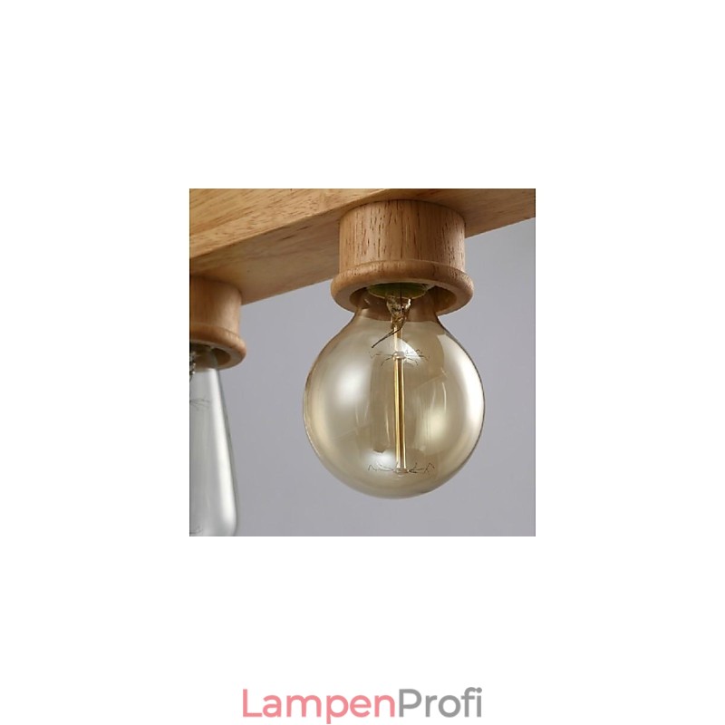 Moderne zeitgenössische traditionelle klassische Mini-Stil Malerei Holz Bambus Pendelleuchte