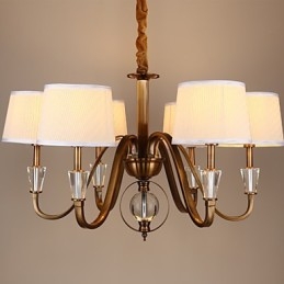 Rustikaler Kronleuchter im Vintage-Stil mit Kristallen im Mini-Stil, galvanisiertes Metall
