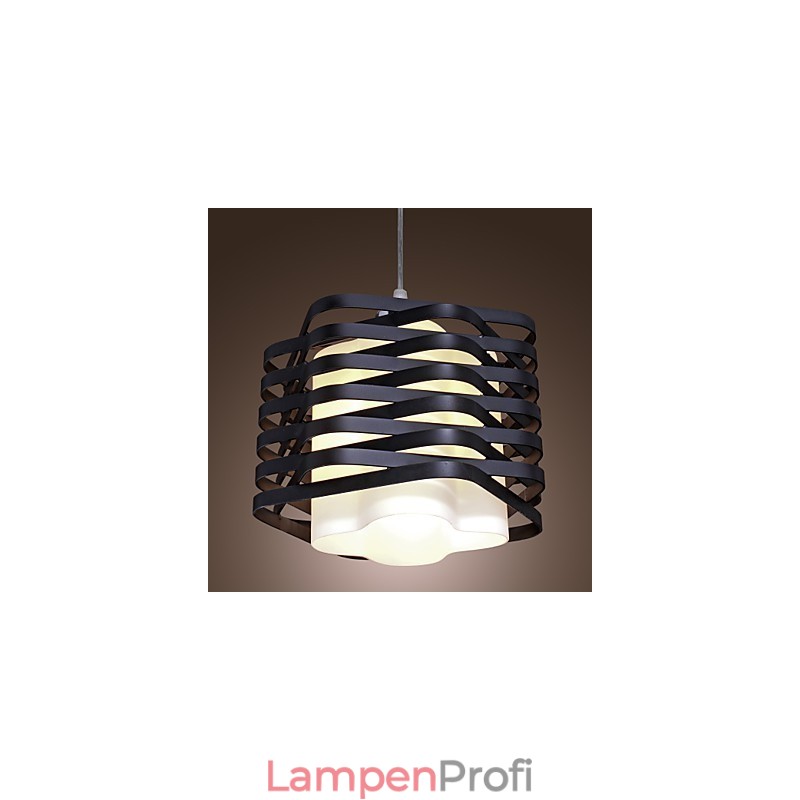 Moderne Pendelleuchte im zeitgenössischen Mini-Stil mit Gemälde