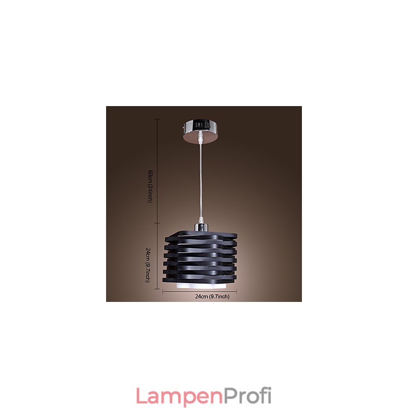 Moderne Pendelleuchte im zeitgenössischen Mini-Stil mit Gemälde
