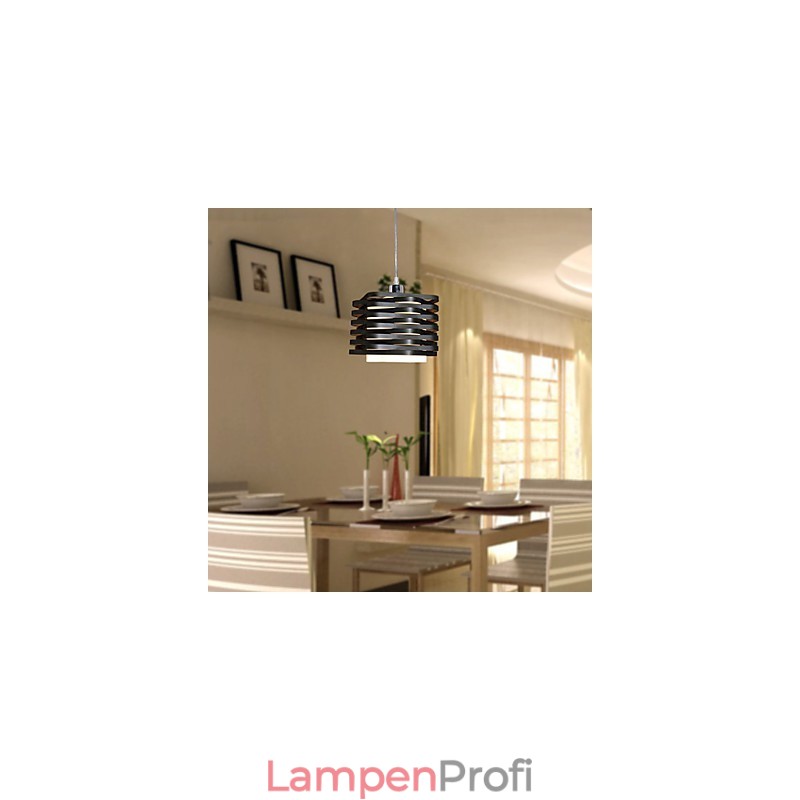 Moderne Pendelleuchte im zeitgenössischen Mini-Stil mit Gemälde