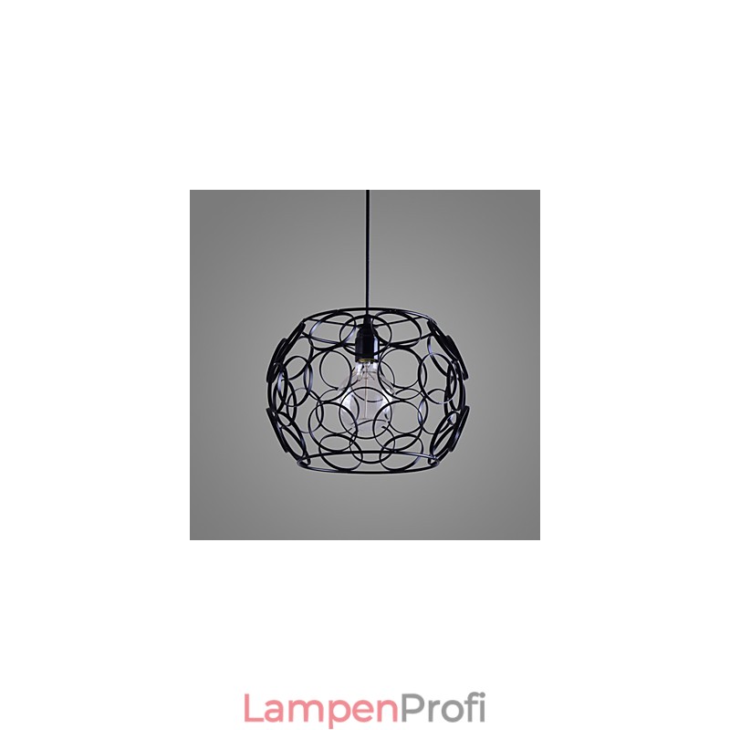 Kreative vertraglich nordische Schmiedeeisen Glas Single Head Droplight Lampe Licht