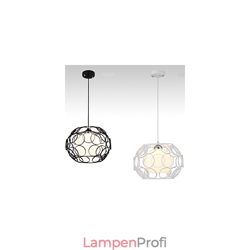 Kreative vertraglich nordische Schmiedeeisen Glas Single Head Droplight Lampe Licht