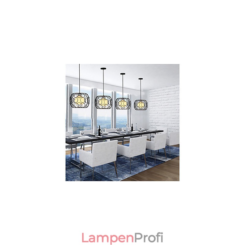 Kreative vertraglich nordische Schmiedeeisen Glas Single Head Droplight Lampe Licht