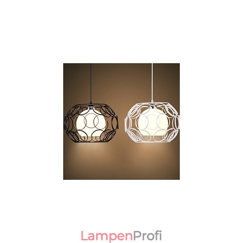 Kreative vertraglich nordische Schmiedeeisen Glas Single Head Droplight Lampe Licht