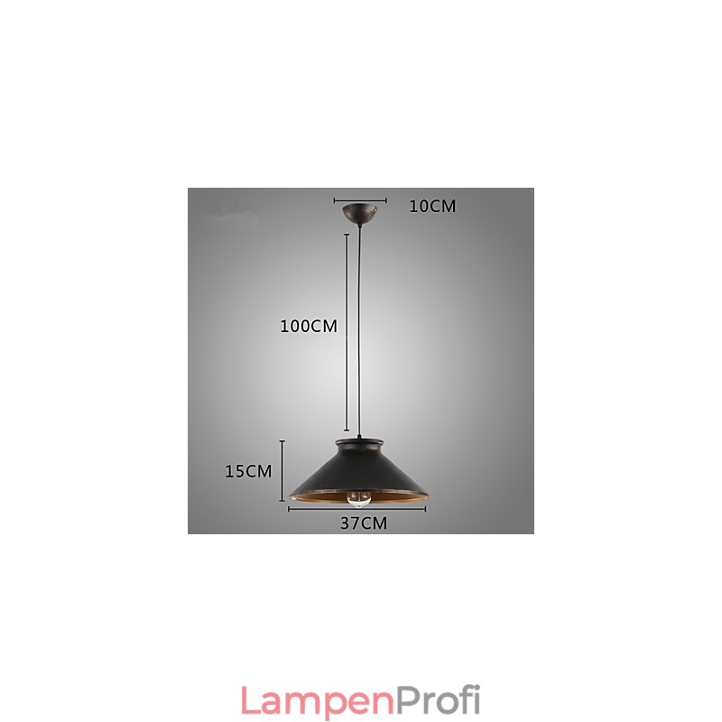 Retro Designer Metall Pendelleuchte
