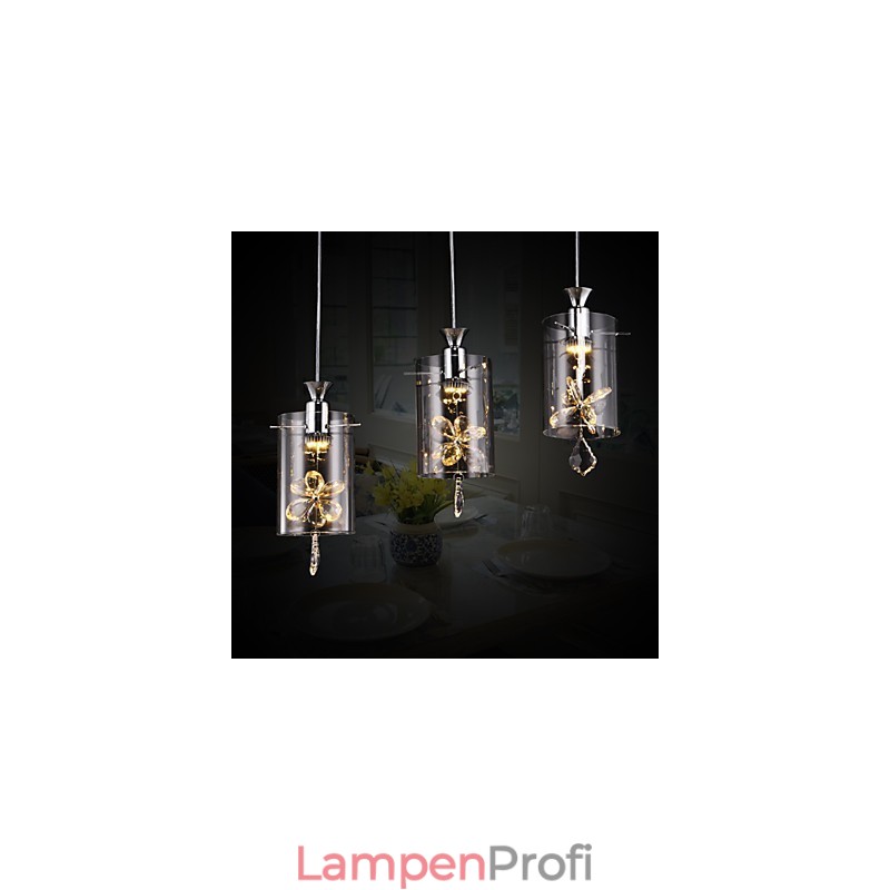 Moderne zeitgenössische Kristall andere Glas Pendelleuchte