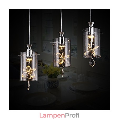 Moderne zeitgenössische Kristall andere Glas Pendelleuchte