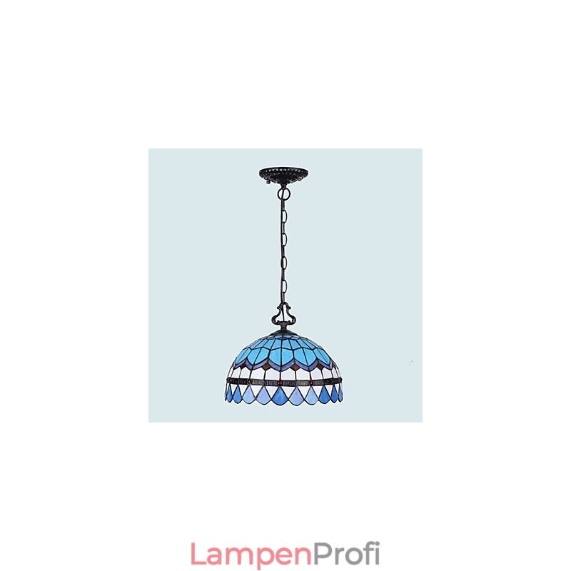 Europäischer ländlicher kreativer Kunst-Buntglas-Kronleuchter, der alte Wege wiederherstellt, Lampenlicht