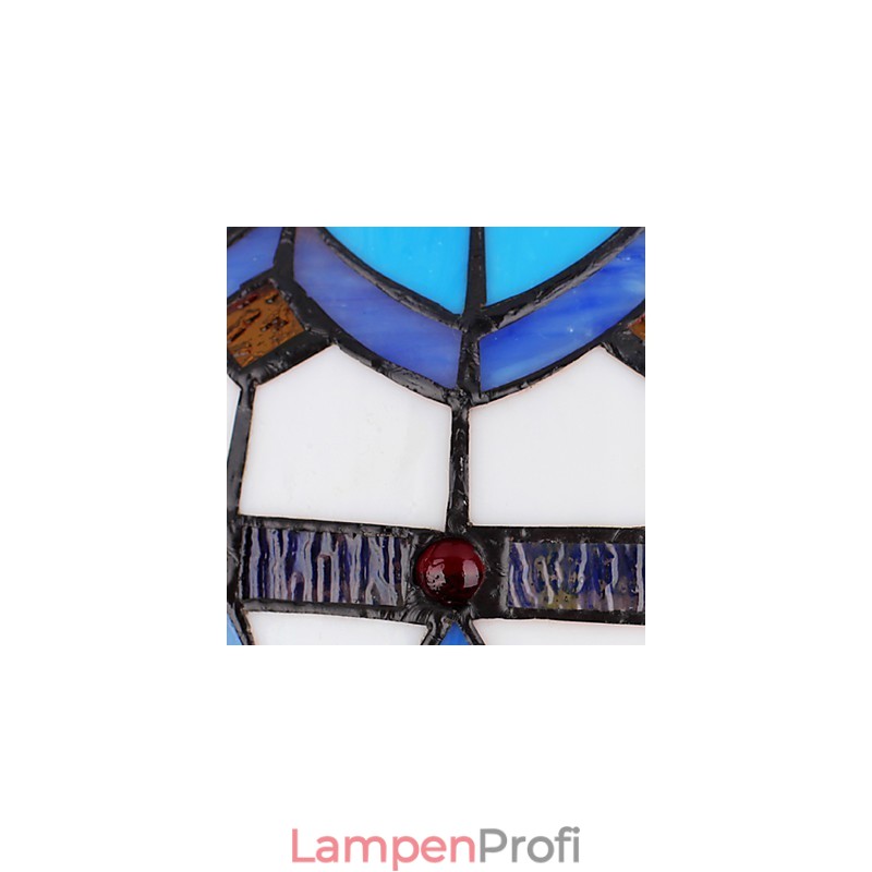 Europäischer ländlicher kreativer Kunst-Buntglas-Kronleuchter, der alte Wege wiederherstellt, Lampenlicht