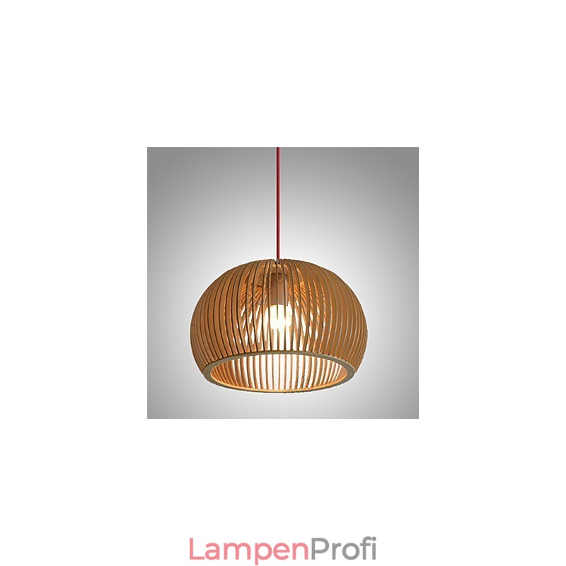 Design Style Circular Feature L Pendelleuchte 1 Licht Holz