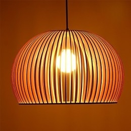 Design Style Circular Feature L Pendelleuchte 1 Licht Holz