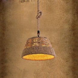 Loft Industrie Wind Kreative Nordic Hanf Seil Mahlzeiten Kronleuchter Lampe