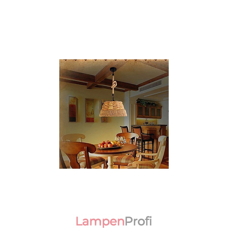 Loft Industrie Wind Kreative Nordic Hanf Seil Mahlzeiten Kronleuchter Lampe