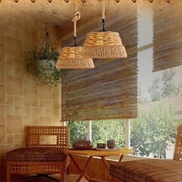 Loft Industrie Wind Kreative Nordic Hanf Seil Mahlzeiten Kronleuchter Lampe