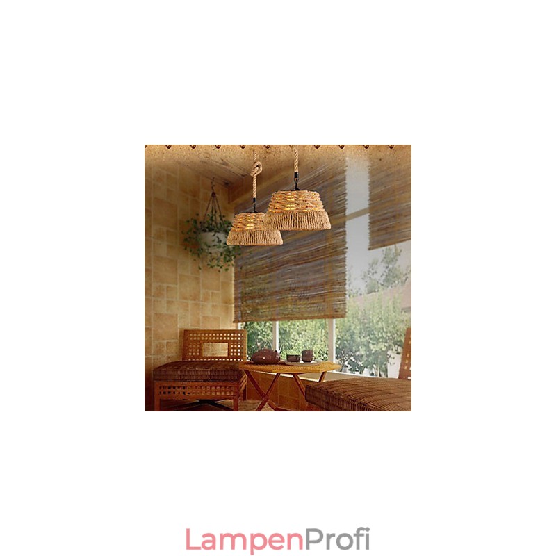 Loft Industrie Wind Kreative Nordic Hanf Seil Mahlzeiten Kronleuchter Lampe