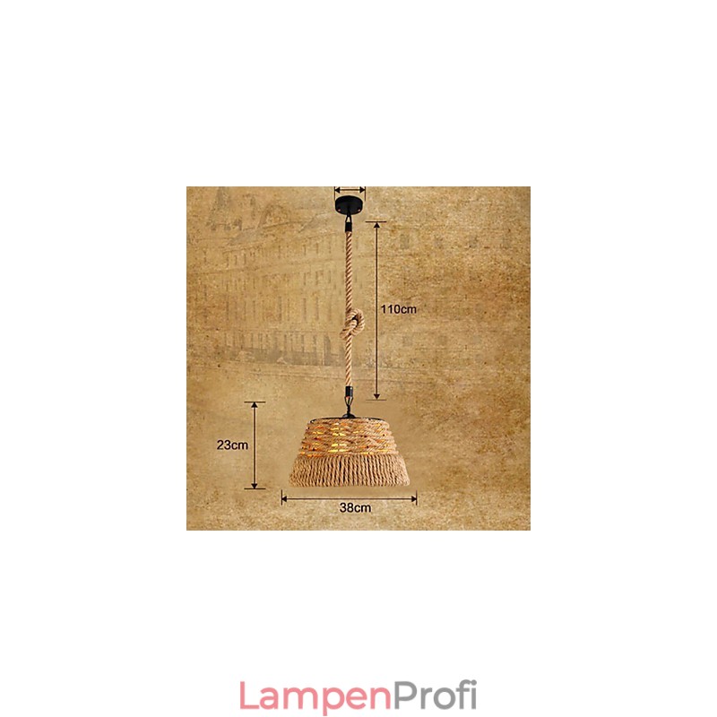 Loft Industrie Wind Kreative Nordic Hanf Seil Mahlzeiten Kronleuchter Lampe