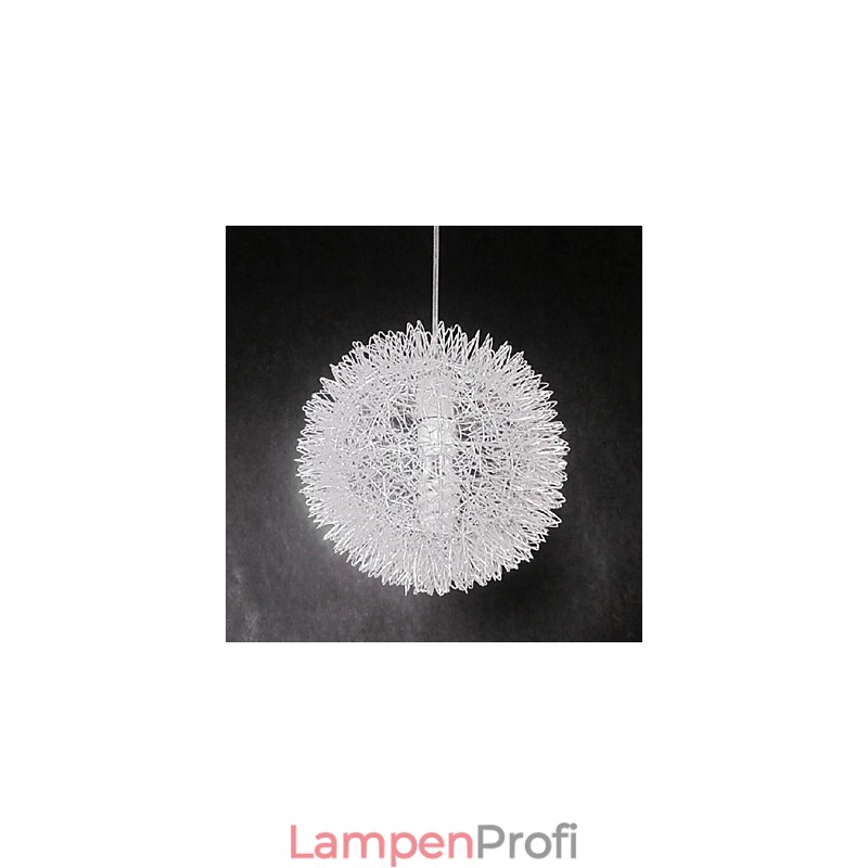 Moderne zeitgenössische Kugel-Pendelleuchte aus Metall