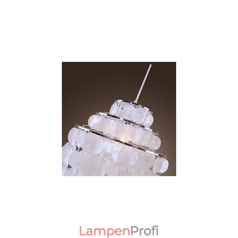 Moderne Pendelleuchte im zeitgenössischen Mini-Stil aus Chrom