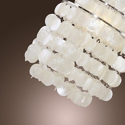 Moderne Pendelleuchte im zeitgenössischen Mini-Stil aus Chrom