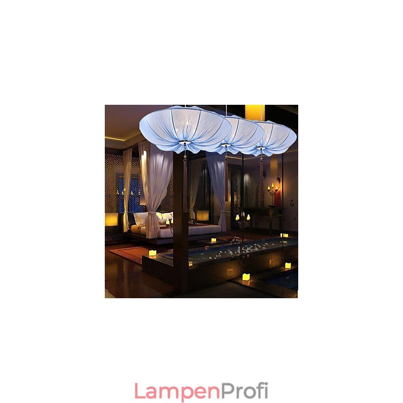 Kreative Runde Große Rote Laterne Lotusblatt Hochzeit Festival Tuch Kunst Kronleuchter Lampe Licht