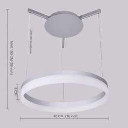Moderne zeitgenössische andere Metall Pendelleuchte