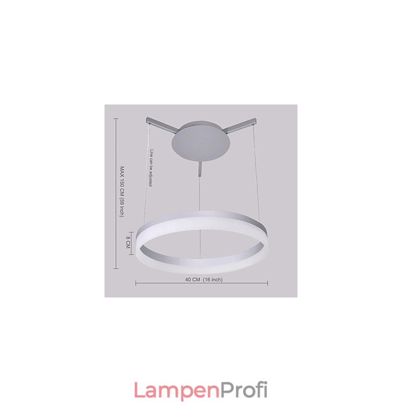 Moderne zeitgenössische andere Metall Pendelleuchte