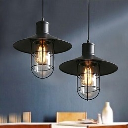 Einkopf-Vogelkäfig-Kronleuchterlampe
