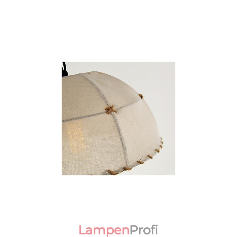 Ein kurzer halbkreisförmiger Kronleuchter aus Hanfseil von Vogue Lights