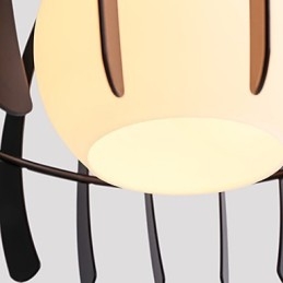 Moderne zeitgenössische Pendelleuchte aus Metall