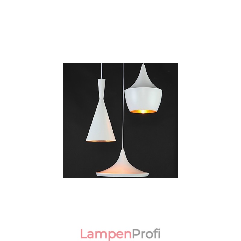 Pendelleuchte aus lackiertem Metall