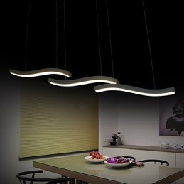 Gewelltes Design, modische, schlichte Pendelleuchte aus Acryl