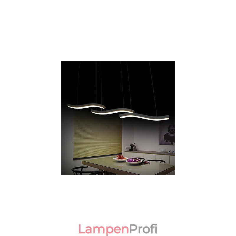 Gewelltes Design, modische, schlichte Pendelleuchte aus Acryl